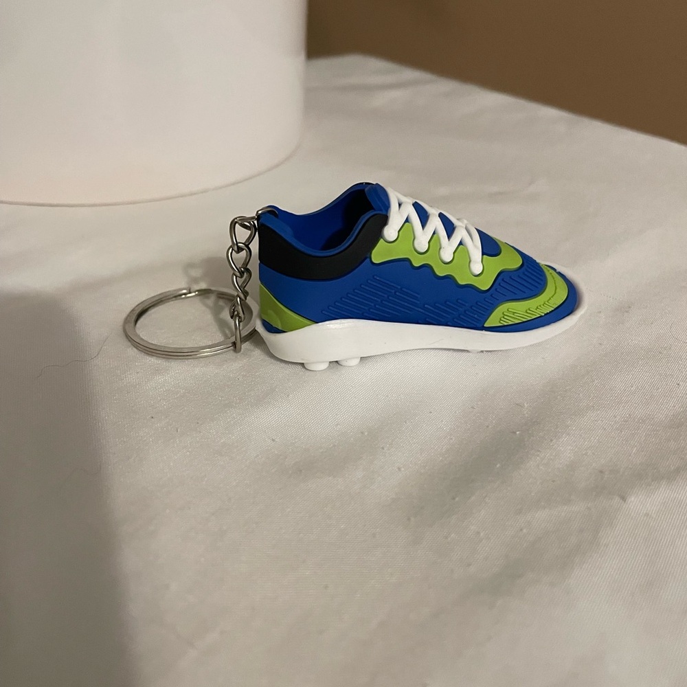 Blue and Green Shoe Keychain NWOT